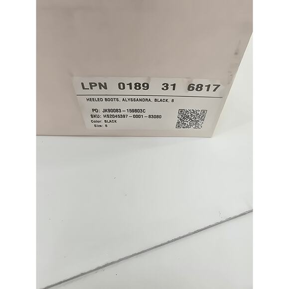 Alyssandra Black Over the Knee Boots Women’s Size 8 Heeled Pointed Toe - Picture 2 of 7